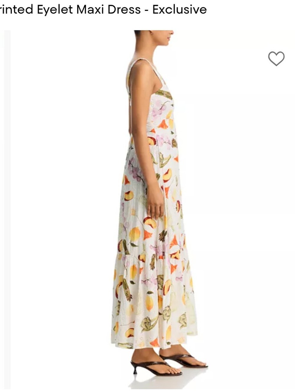 AQUA x Lisa Says Gah Printed Eyelet Maxi Dress NWT XXL - Picture 4 of 7